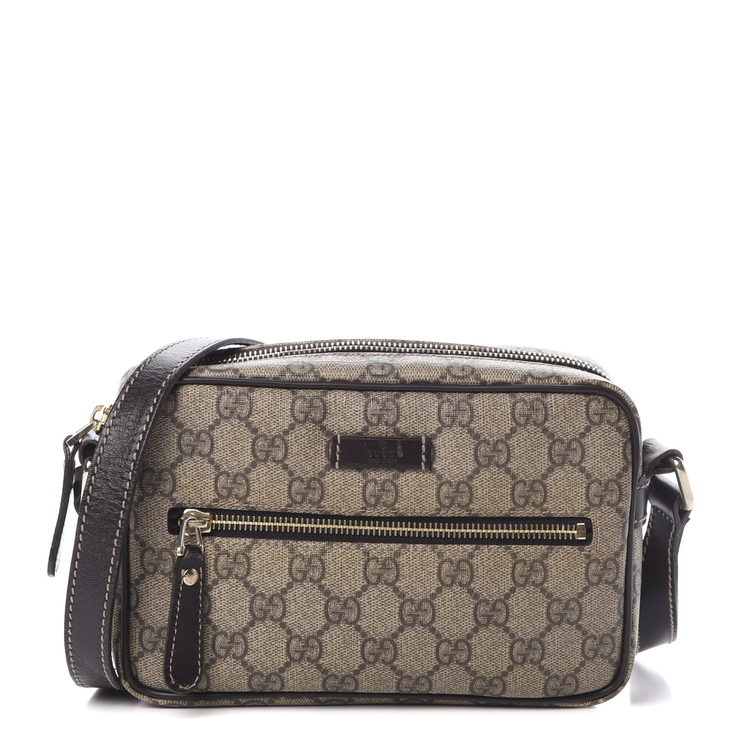Gucci GG Plus Monogram Small Shoulder Bag Dark Brown 1 of 12