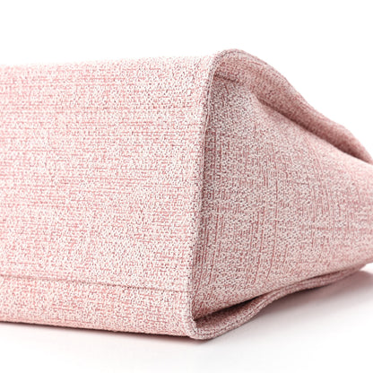Chanel Lurex Boucle Deauville Medium Tote Pink 7 of 10