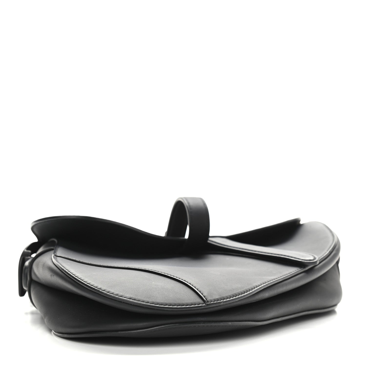 Christian Dior Ultra Matte Calfskin Saddle Bag Black 4 of 12