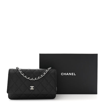 Chanel Caviar Quilted Wallet on Chain WOC Black 12 of 12
