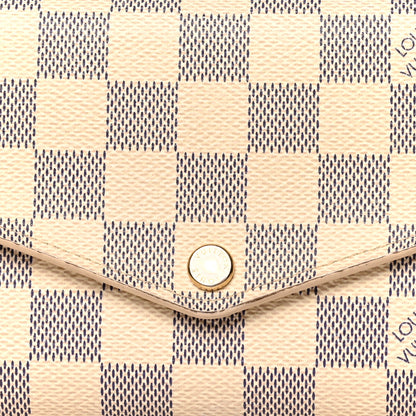 Louis Vuitton Damier Azur Sarah Wallet NM 8 of 11