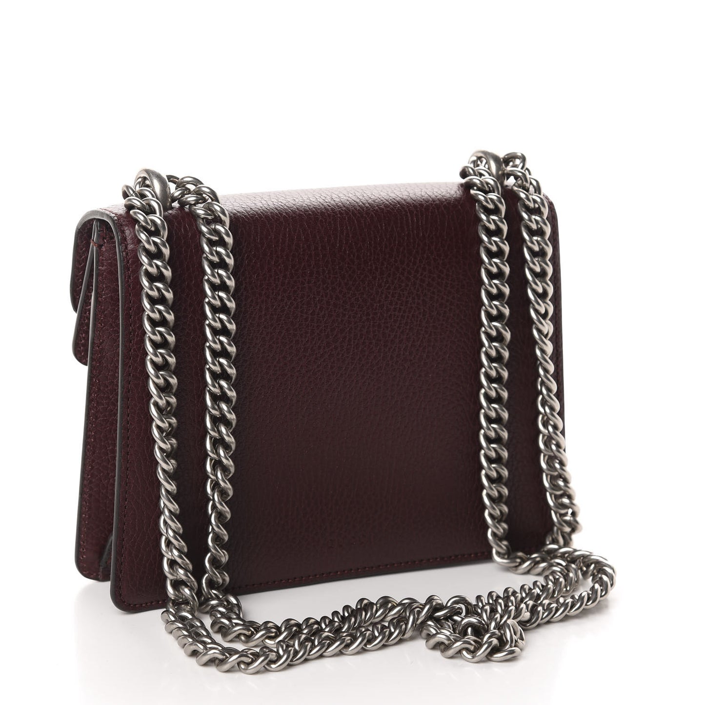 Dollar Calfskin Crystal Mini Dionysus Shoulder Bag Vintage Bordeaux