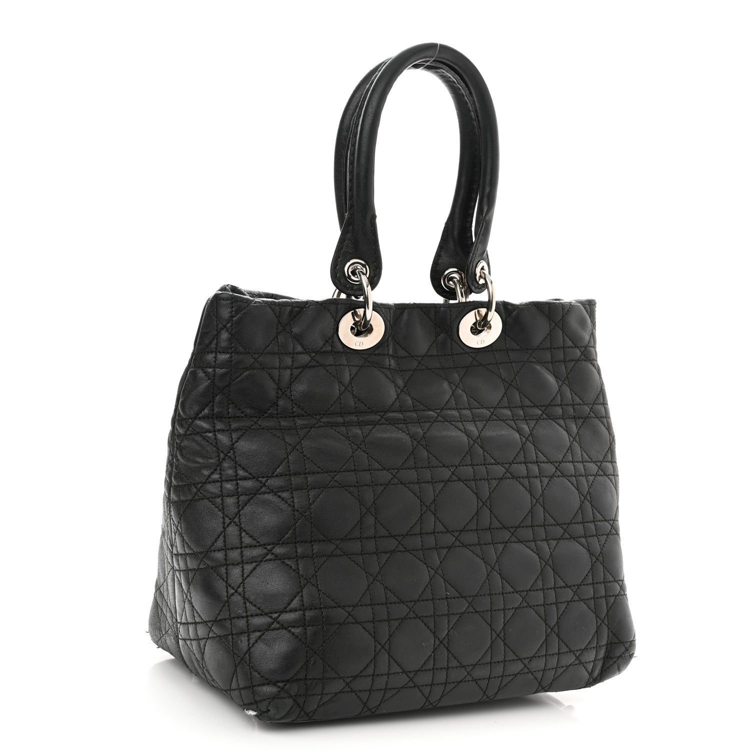 Christian Dior Lambskin Cannage Medium Soft Lady Dior Black 3 of 21