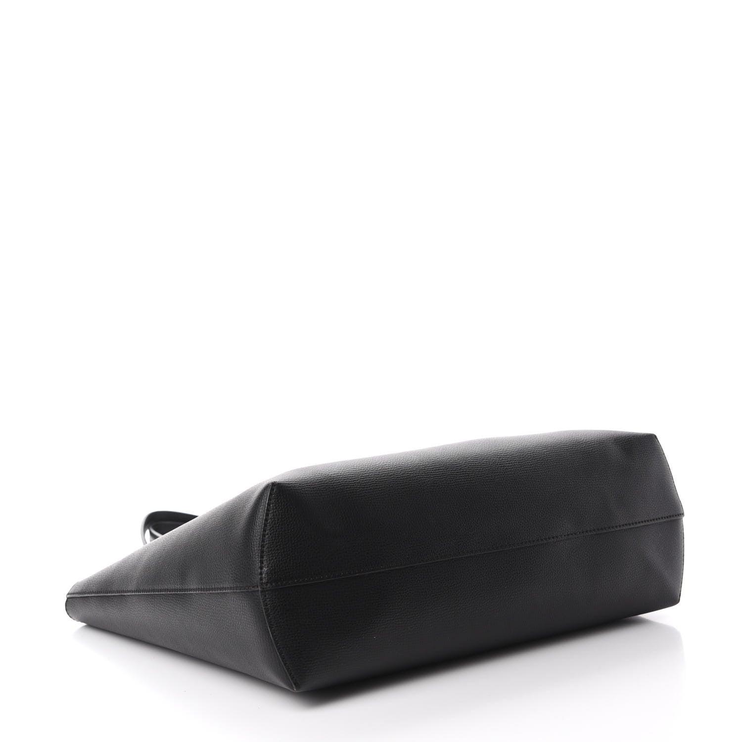 Fendi Vitello Vienna Enamel F is Fendi Shopping Tote Black Taupe 4 of 10