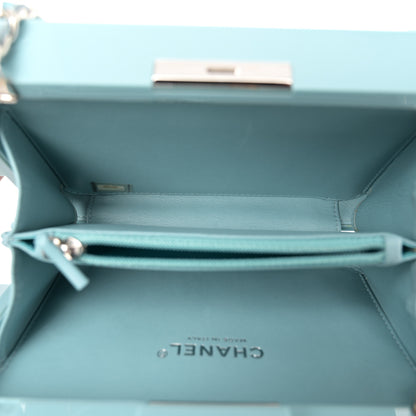 Chanel Plexiglass Boy Brick Lego Clutch Light Blue 6 of 12