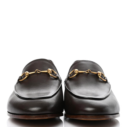 Gucci Calfskin Womens Jordaan Loafers 37 Fondente Brown 2 of 10