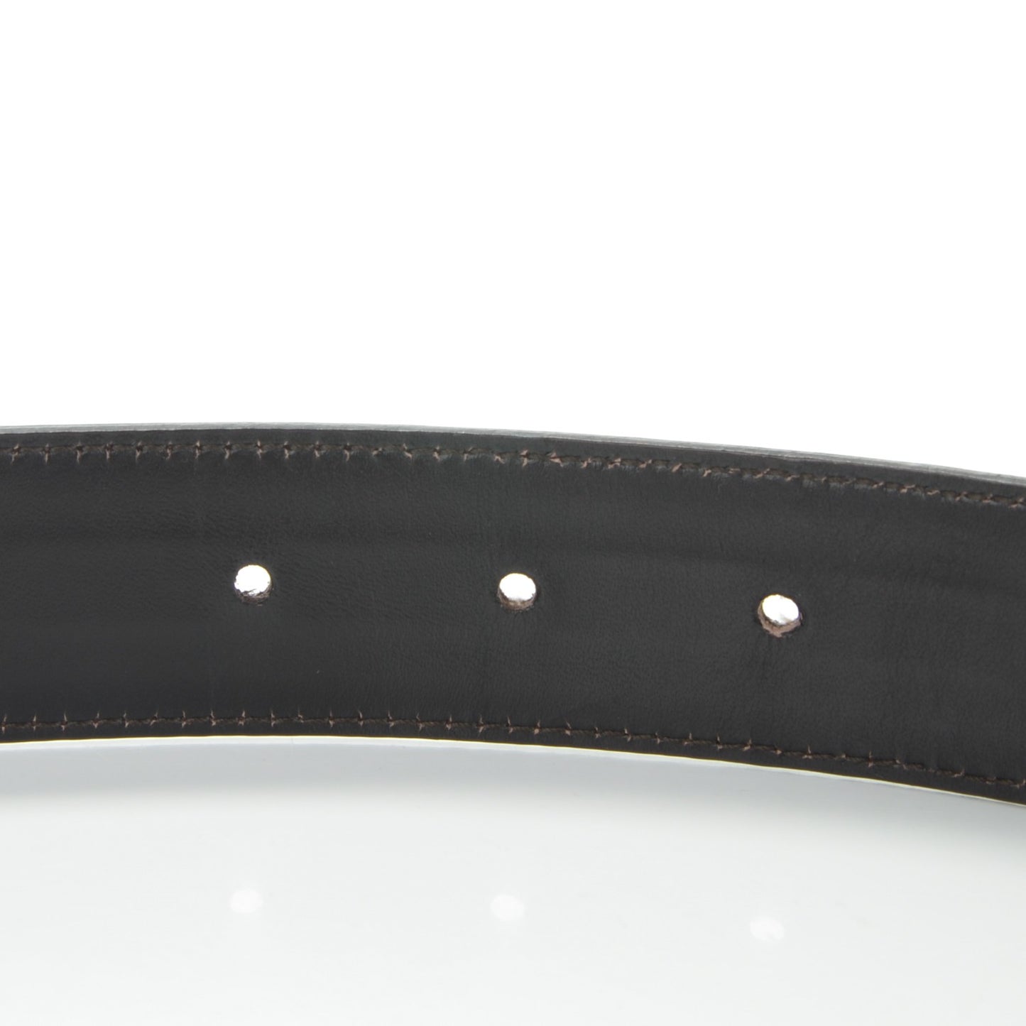 Monogram Interlocking G Belt 80 32 Dark Brown