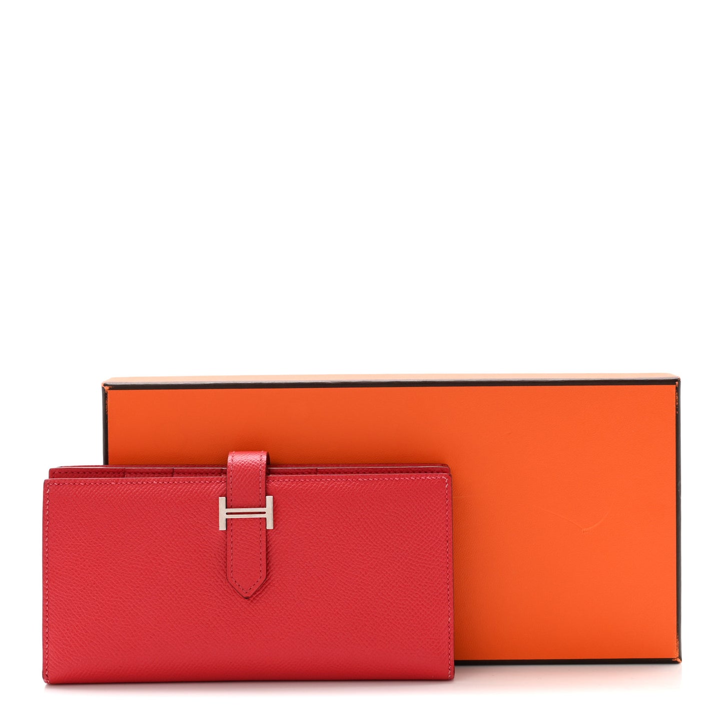 Epsom Bearn Gusset Wallet Rouge Casaque