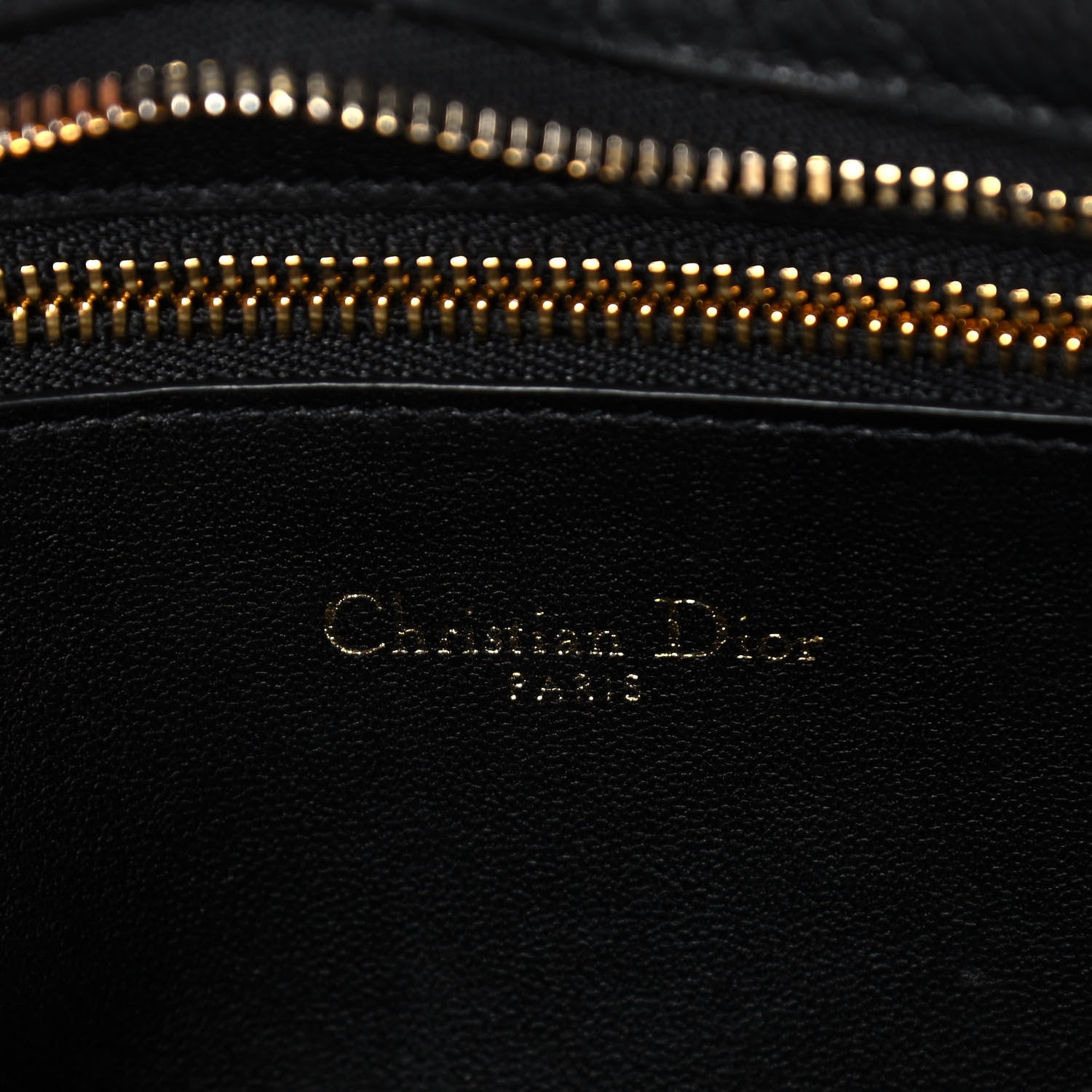 Christian Dior Supple Calfskin Caro Double Pouch Black 7 of 13