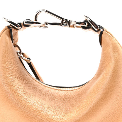 Fendi Vitello Grace Nano Fendigraphy Hobo Charm Miele Scuro 7 of 9