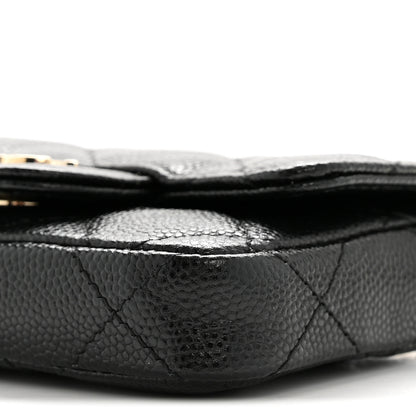 Chanel Caviar Quilted Mini Chain Belt Bag Black 11 of 12