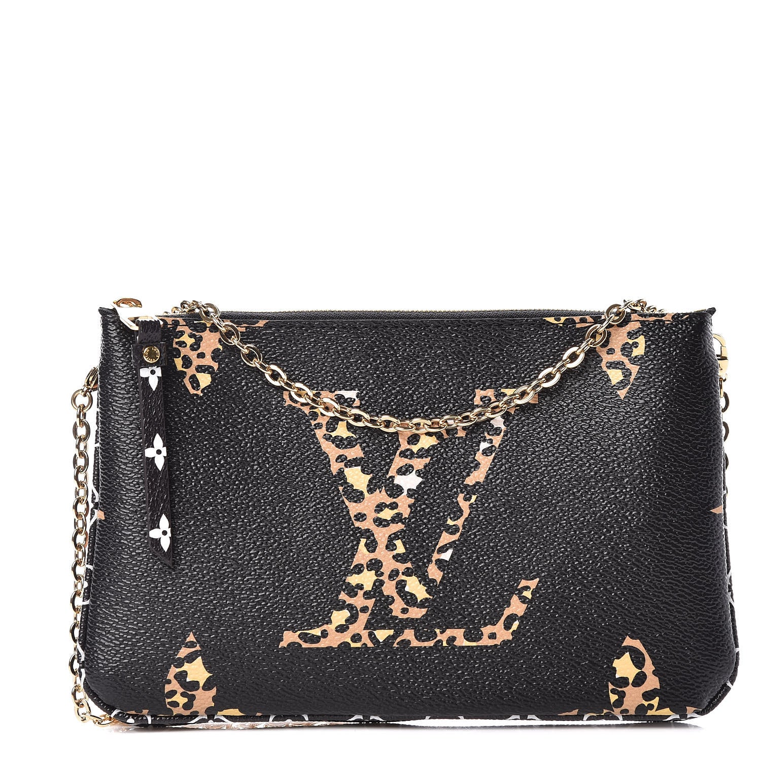 Louis Vuitton Monogram Giant Jungle Pochette Double Zip Black 1 of 10