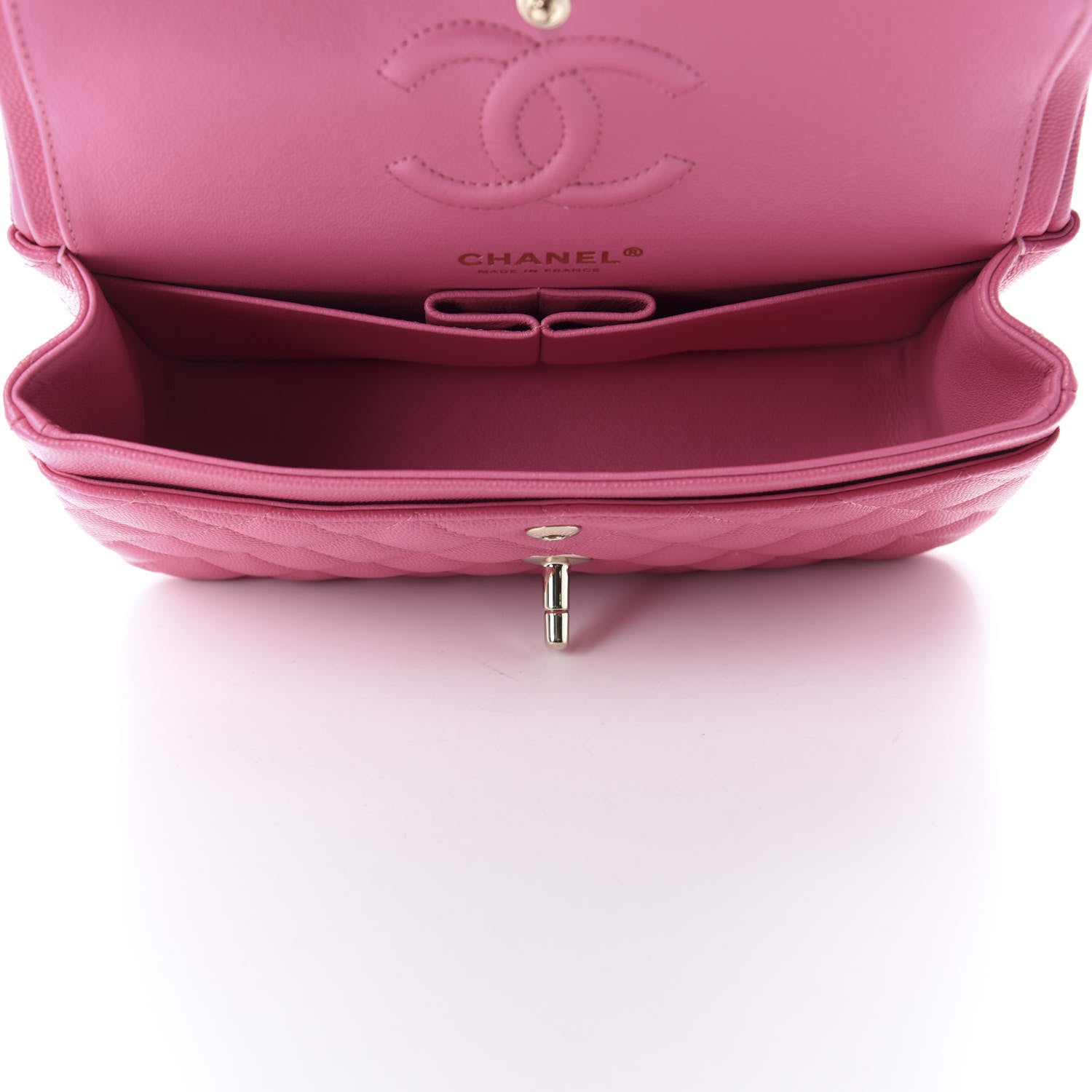 Chanel Caviar Quilted Small Double Flap Pink 5 of 10