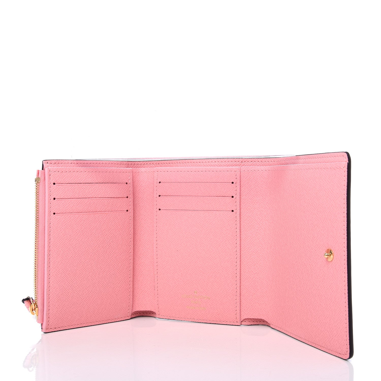 Louis Vuitton Monogram 2020 Christmas Animation Swing Ride Victorine Wallet Pink Poppy 5 of 8