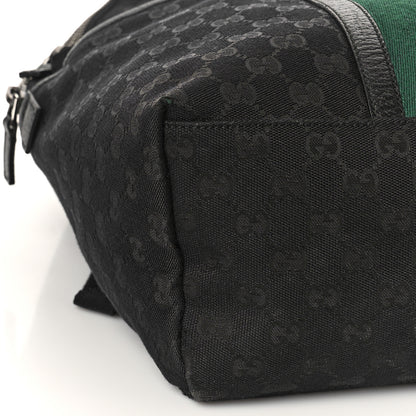 Gucci GG Monogram Web Medium Classic Backpack Black 9 of 10