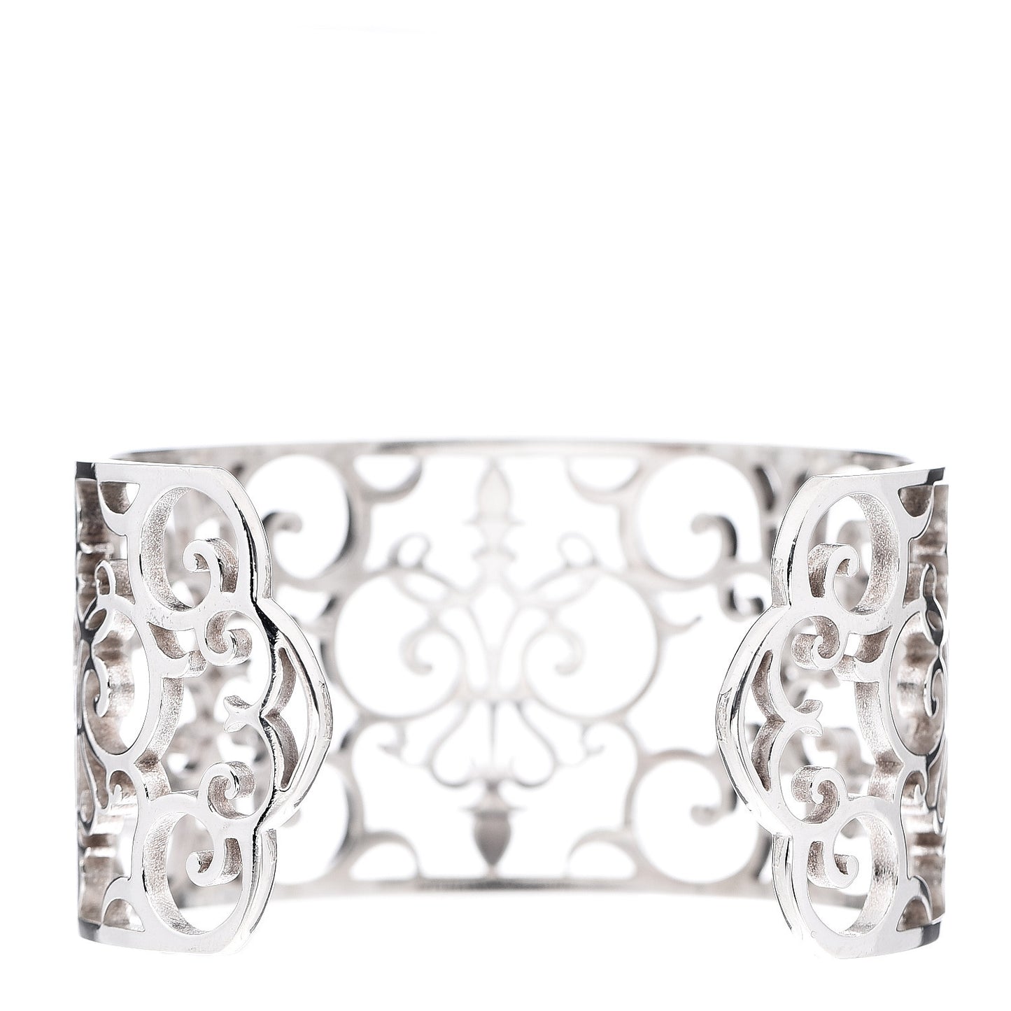 Sterling Silver Wide Enchant Cuff Bracelet
