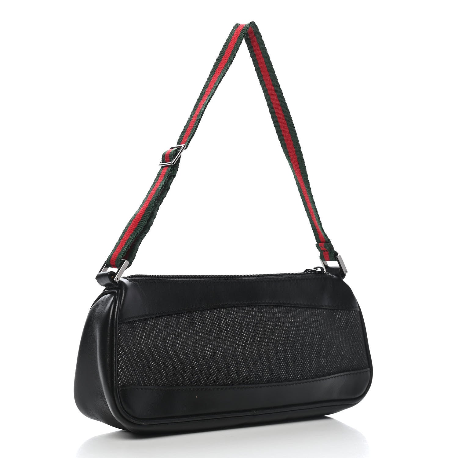 Gucci Denim Web Pochette Black 3 of 9
