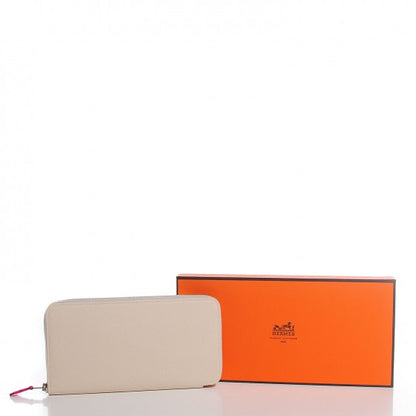 Hermes Silk'in Wallet Craie Rose Tyrien 8 of 19