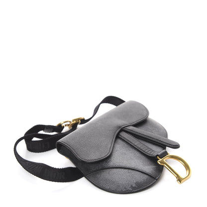 Christian Dior Calfskin Saddle Belt Bag Black 3 of 9