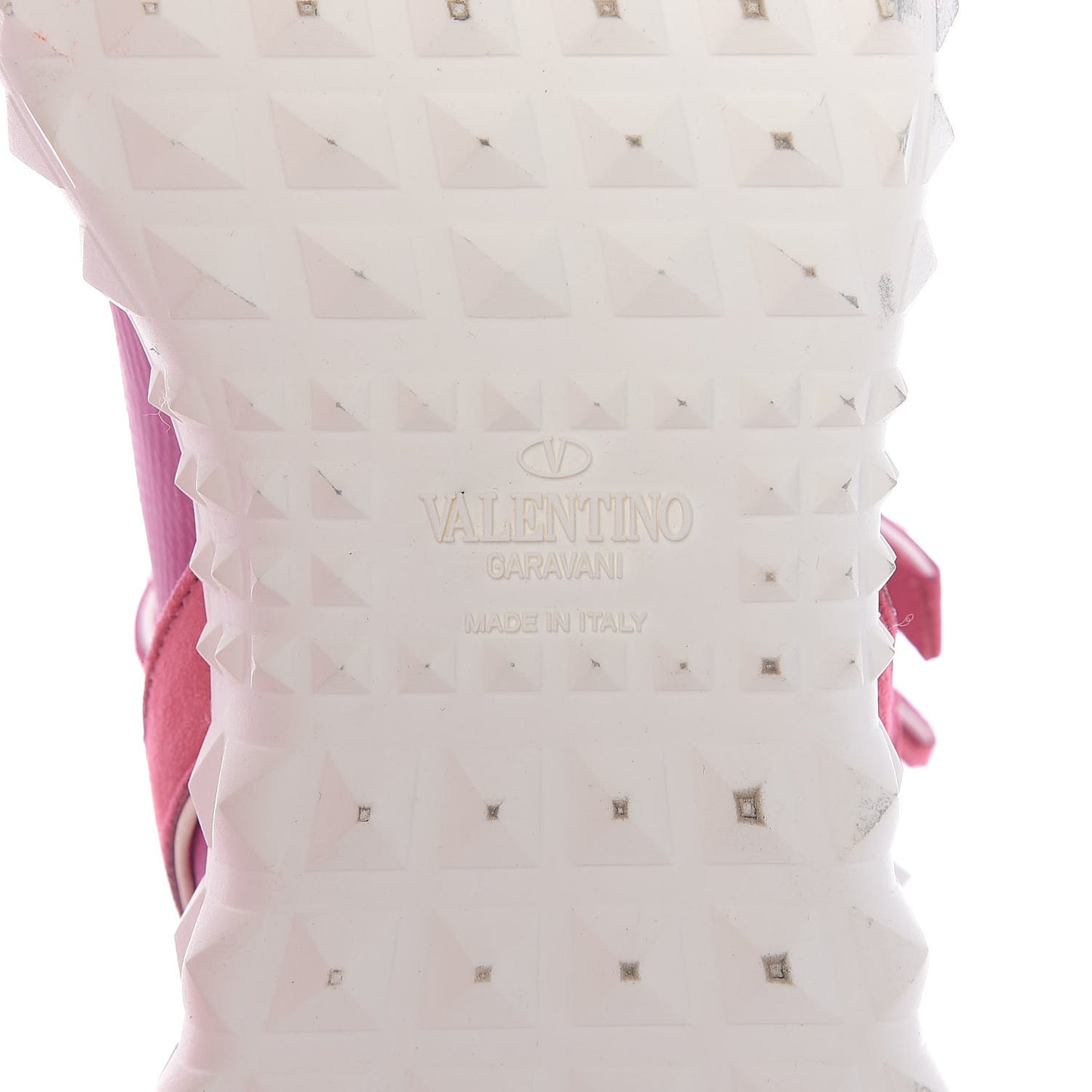 Body Tech Knit Free Rockstud Sock High Top Sneakers 37.5 Shadow Pink Optic White