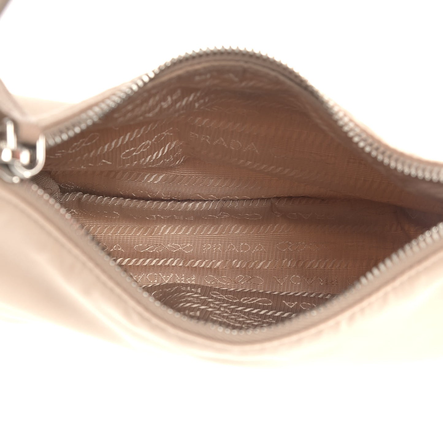 Re-Nylon Saffiano Mini Re-Edition 2005 Bag Cammeo