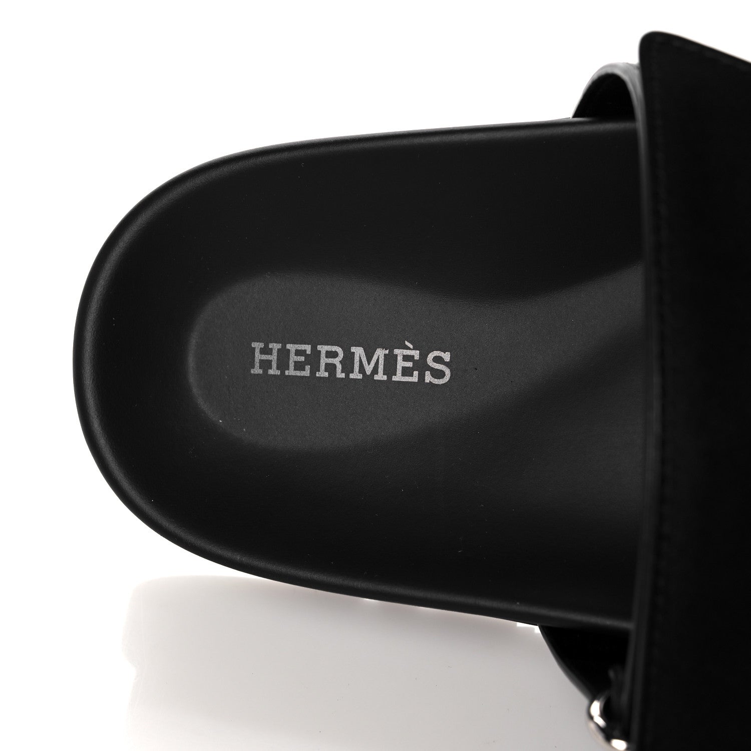 Hermes Calfskin Womens Chypre Sandals 41 Black 7 of 9