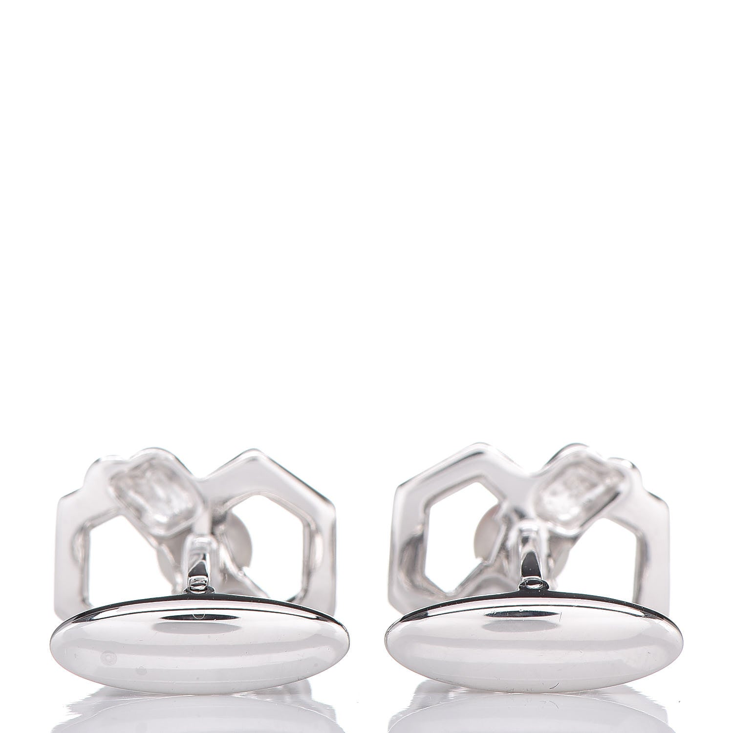 Mikimoto Sterling Silver Pearl Cufflinks 4 of 5