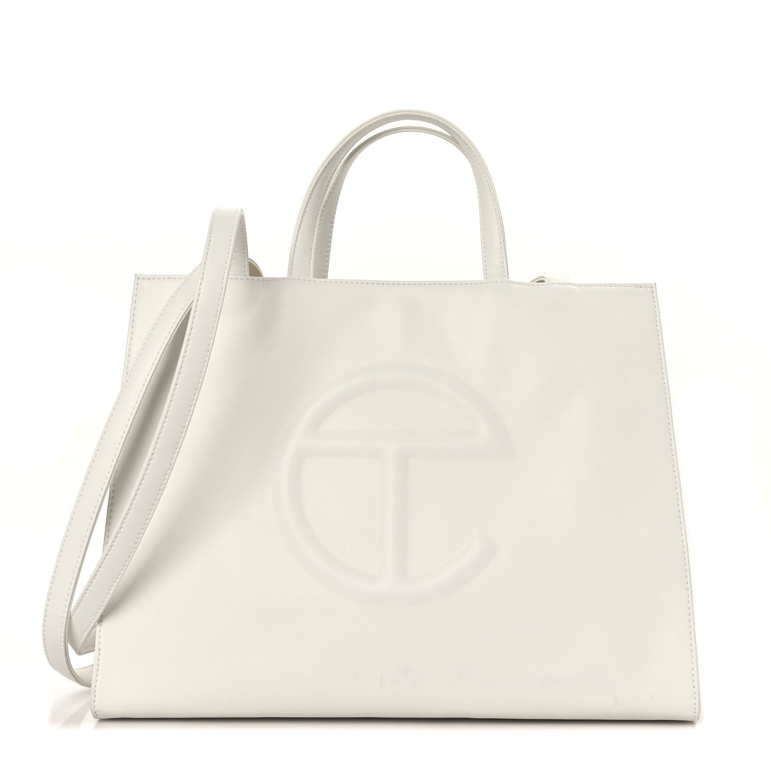 Telfar Vegan Leather Medium Shopping Bag White 1 of 9