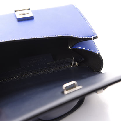 Givenchy Calfskin Mini Pandora Box Logo Strap Crossbody Bag Moroccan Blue 5 of 10