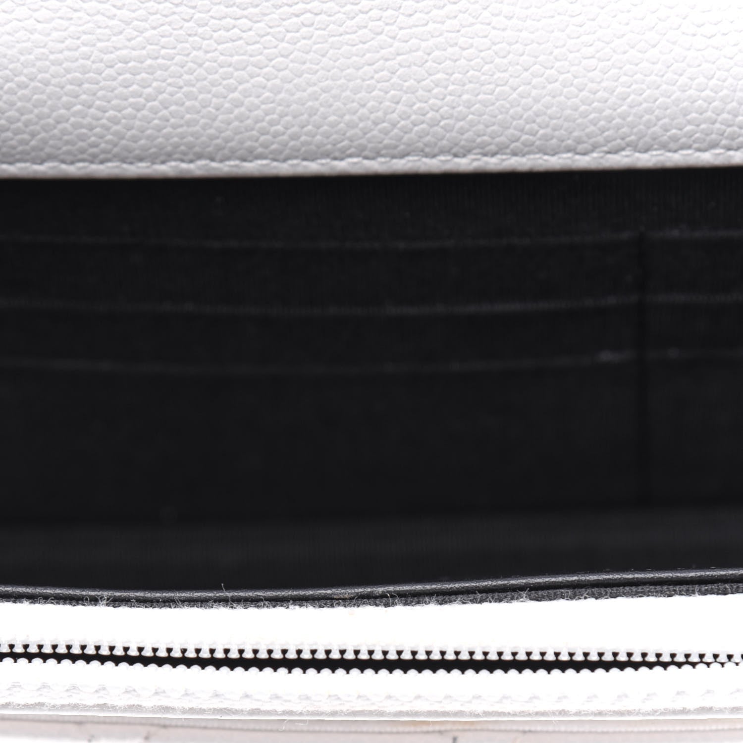 Chanel Caviar Quilted My Everything Wallet On Chain WOC White 10 of 17