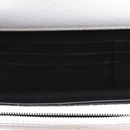Chanel Caviar Quilted My Everything Wallet On Chain WOC White 10 of 17