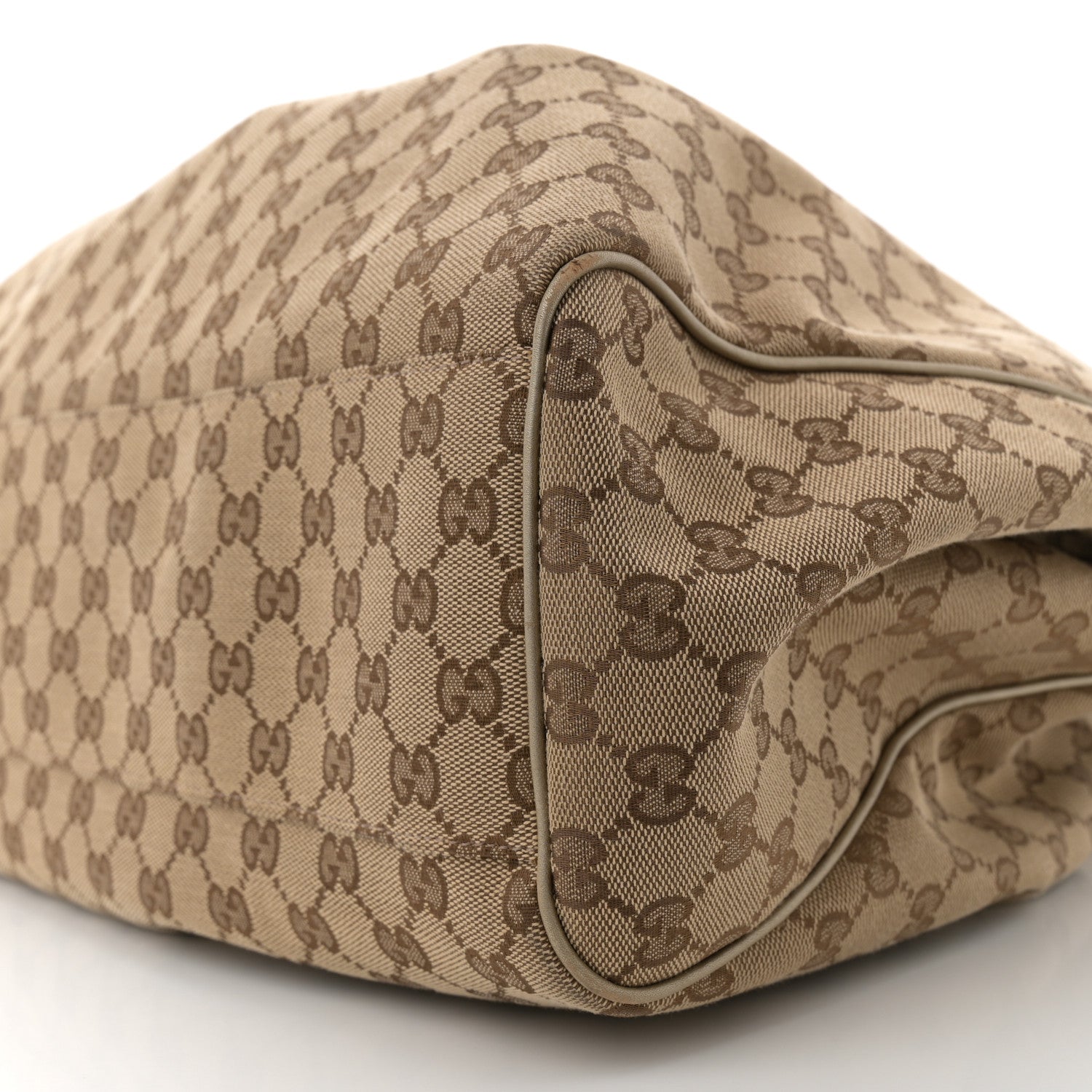 Gucci Metallic Monogram Large Sukey Tote Champagne 10 of 13