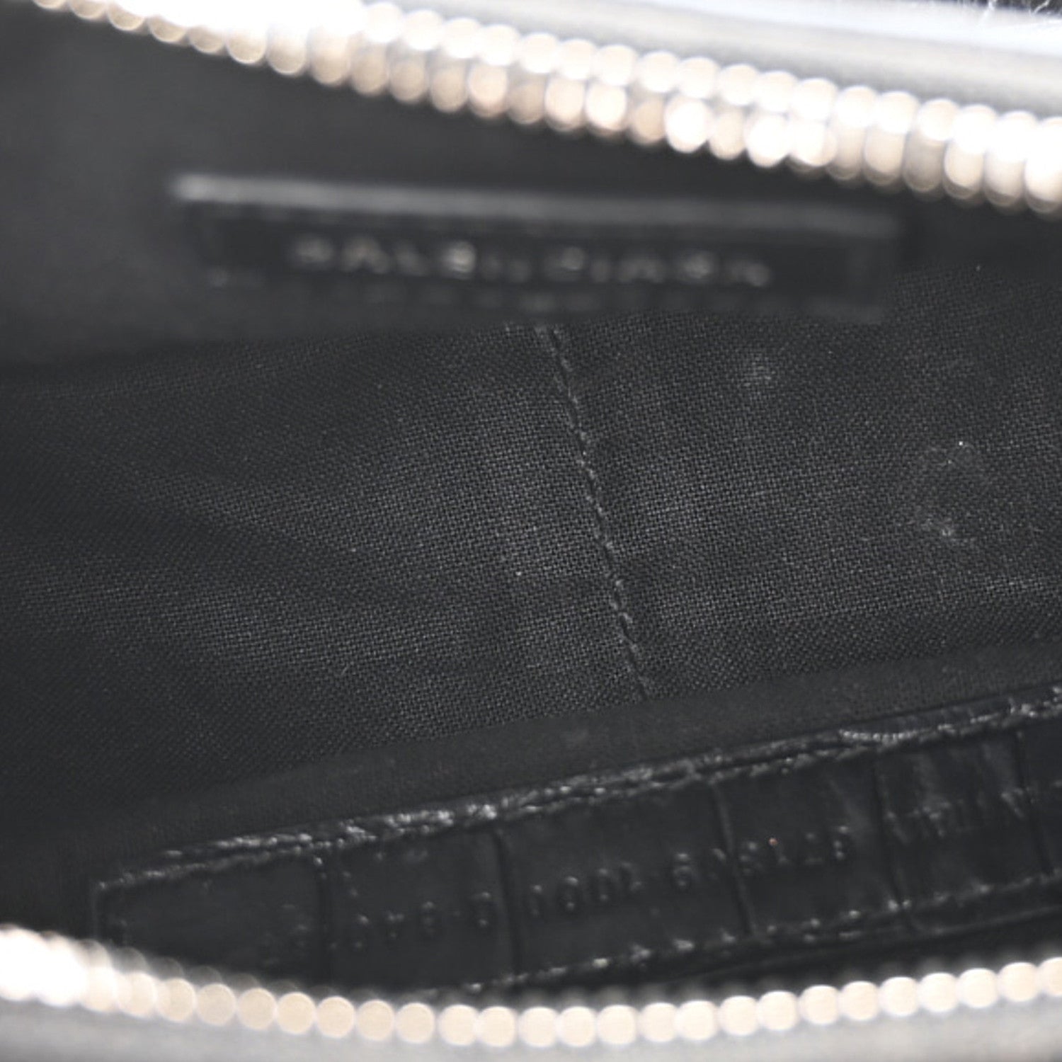 Balenciaga Extra Supple Calfskin Crystal Crocodile Embossed Le Cagole Shoulder Bag XS Black 5 of 11