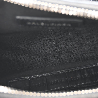 Balenciaga Extra Supple Calfskin Crystal Crocodile Embossed Le Cagole Shoulder Bag XS Black 5 of 11