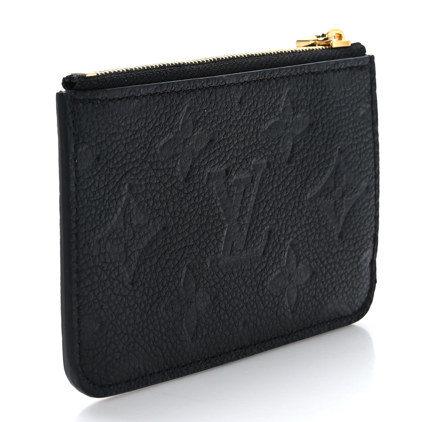 Empreinte Monogram Zipped Romy Card Holder Black