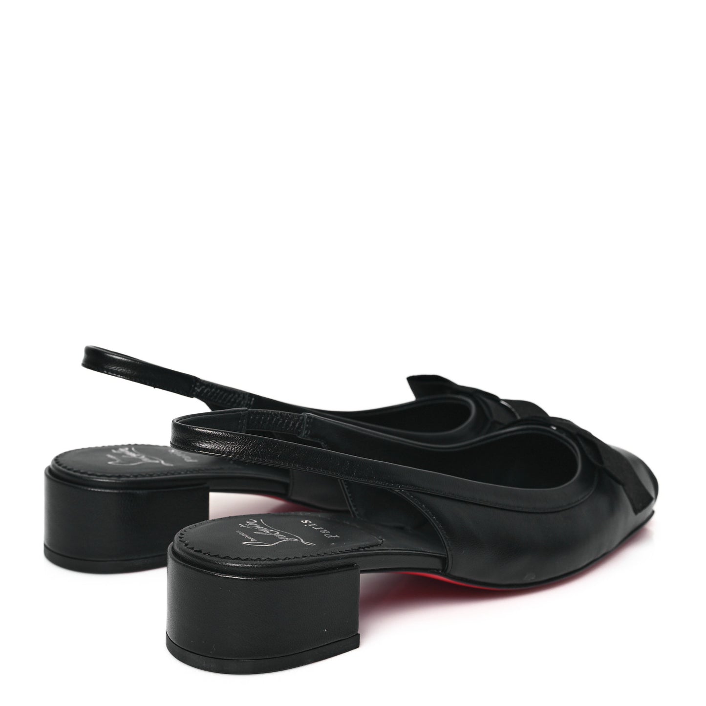 Nappa Mamaflirt 30mm Bow Sling Ballerinas 40 Black
