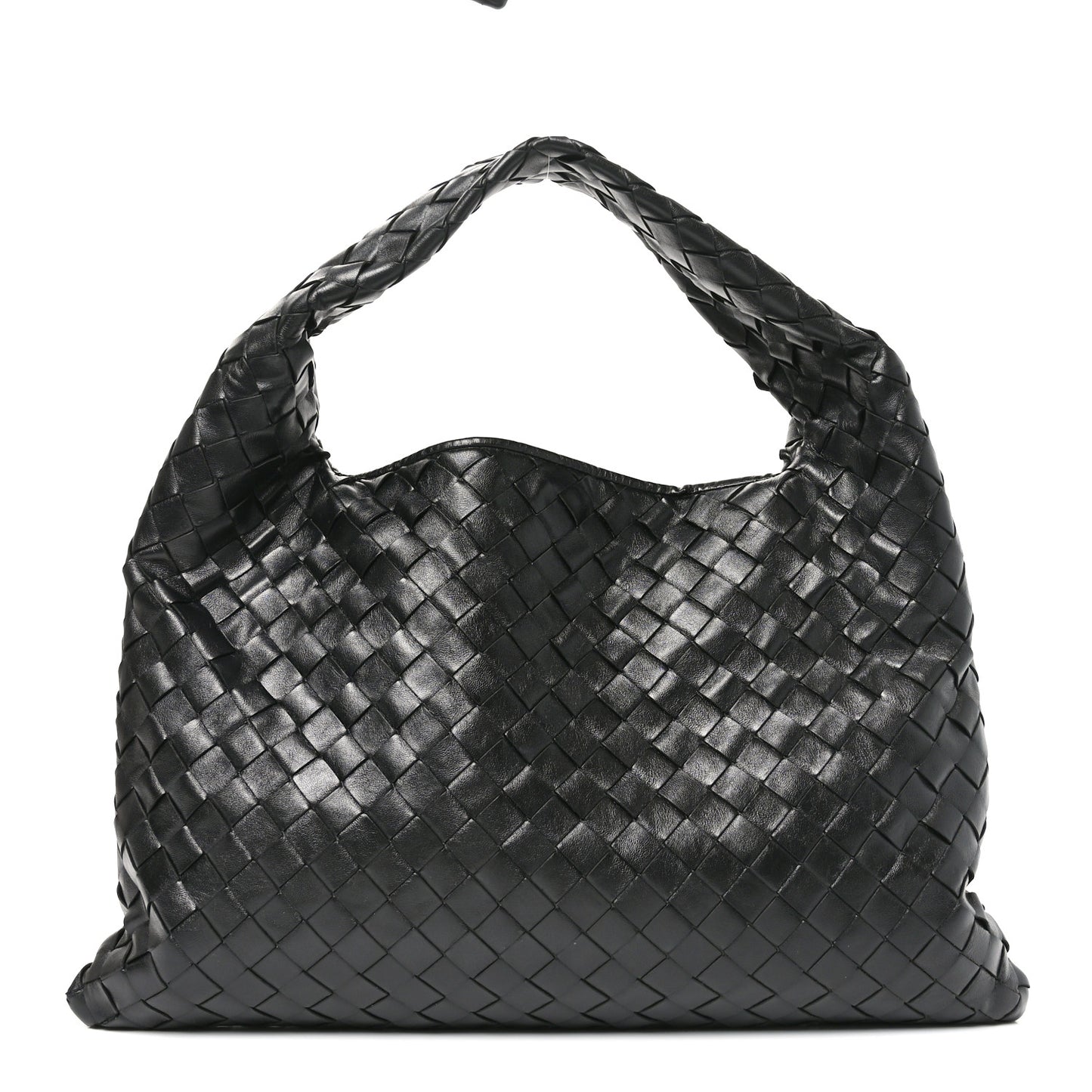 Calfskin Intrecciato Small Hop Black