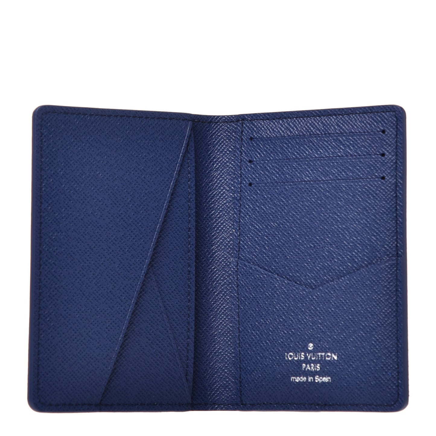 Monogram Watercolor Pocket Organizer Blue