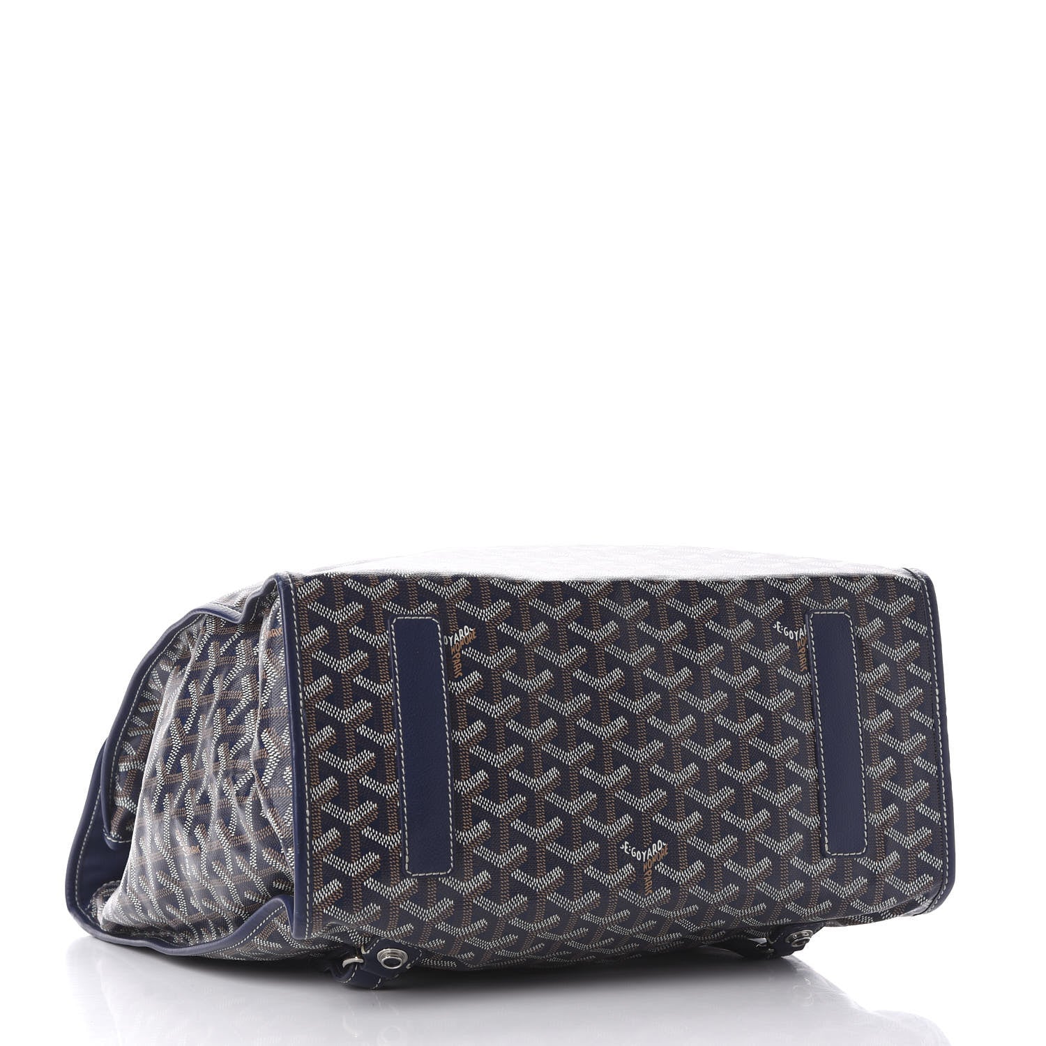 Goyard Goyardine Saint Leger Soft Briefcase Backpack Navy 3 of 9