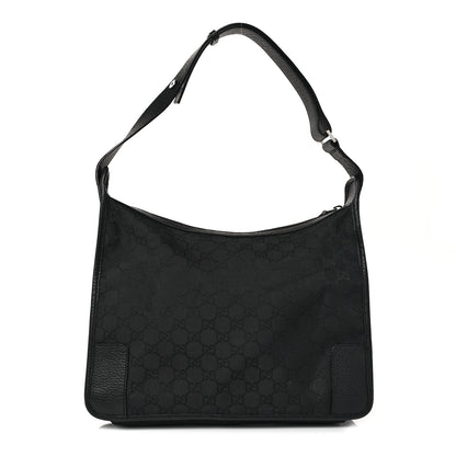 Gucci Nylon Monogram Shoulder Bag Black 1 of 18