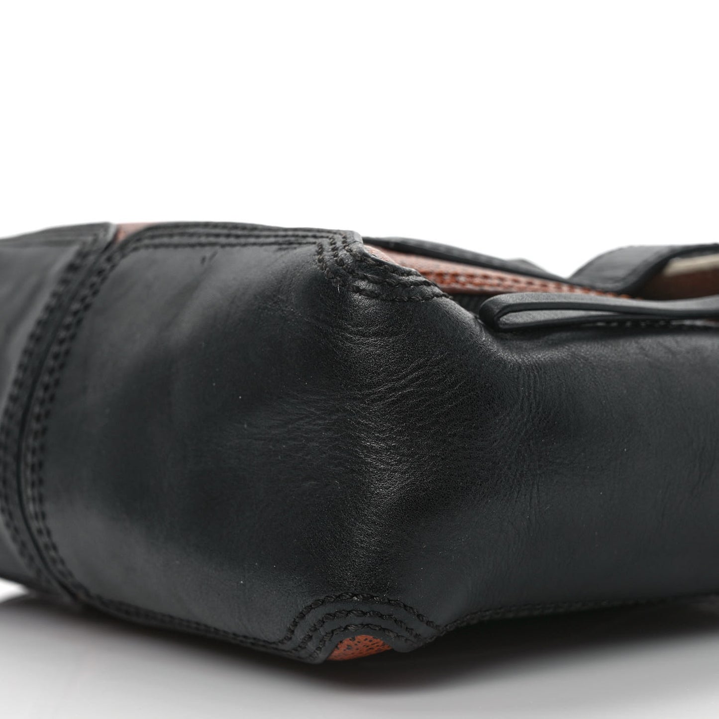 Textured Calfskin Mini Colorblock Pashli Satchel Copper