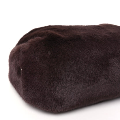 Alexander Wang Faux Fur Small Scrunchie Bag Cola 9 of 11