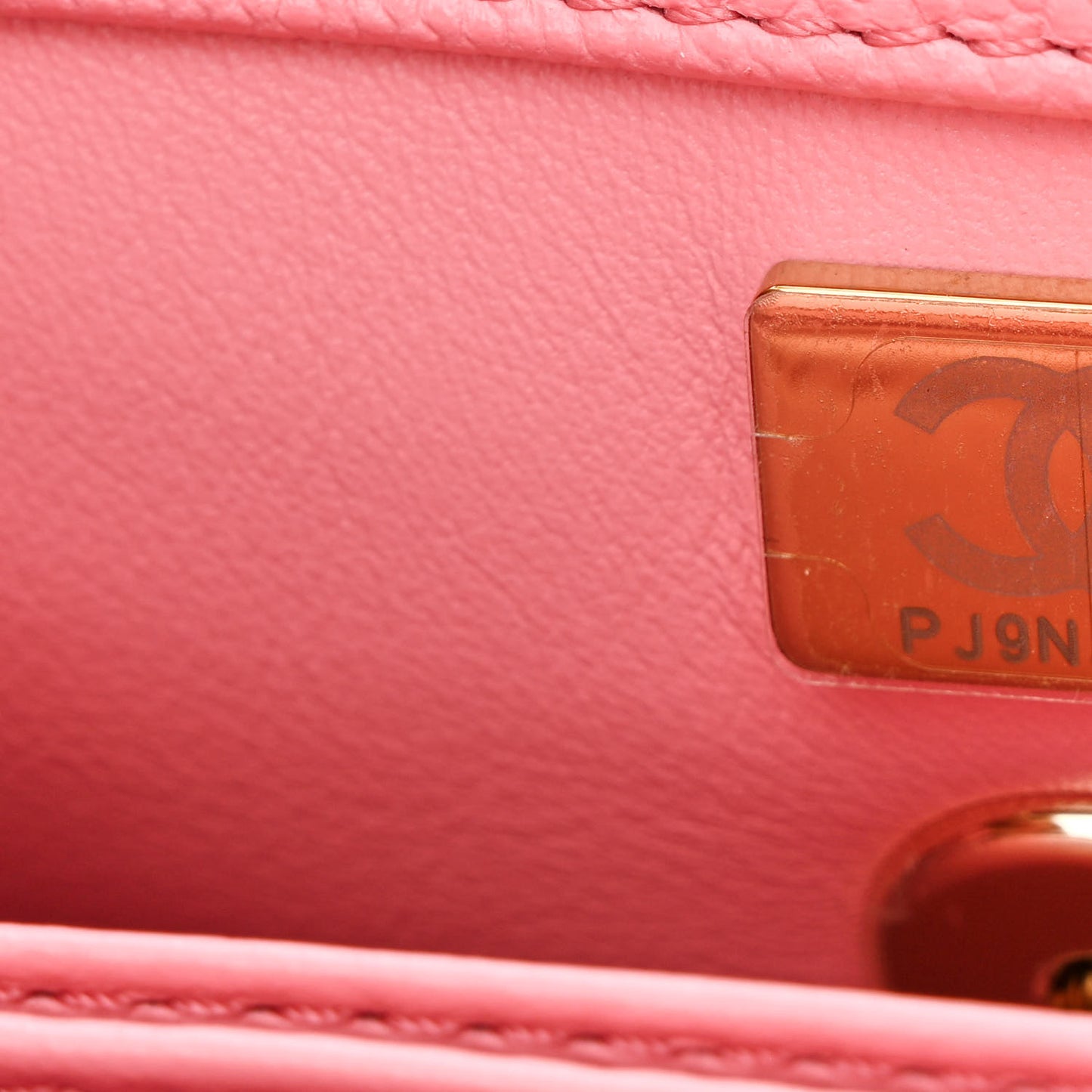 Caviar Quilted Mini Coco Chain Handle Flap Pink