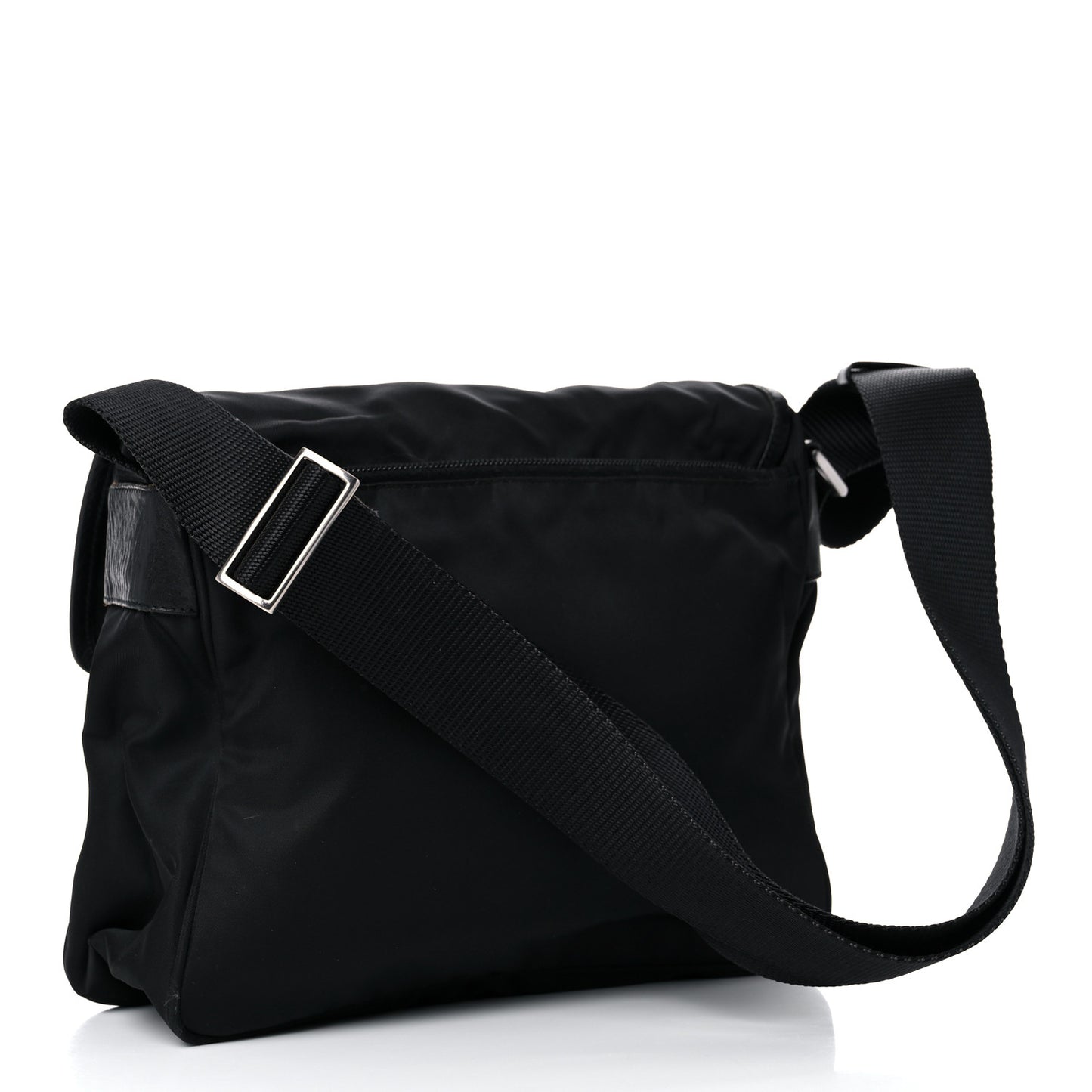 Nylon Vela Sport Messenger Bag Black