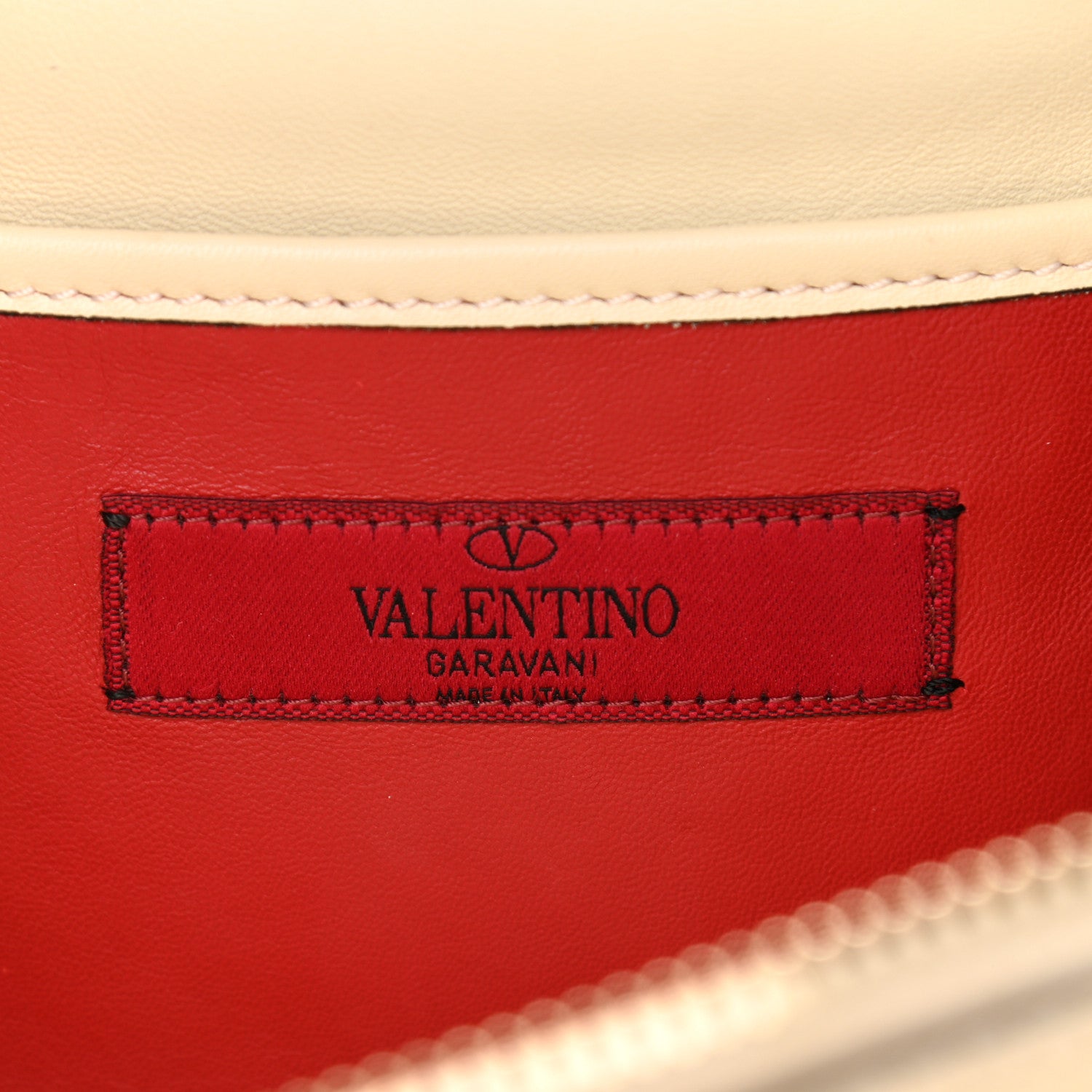 Valentino Garavani Nappa Rockstud Spike Double Zip Camera Crossbody Bag Light Ivory 6 of 16