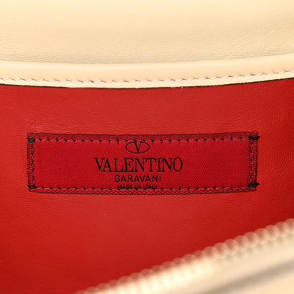 Valentino Garavani Nappa Rockstud Spike Double Zip Camera Crossbody Bag Light Ivory 6 of 16
