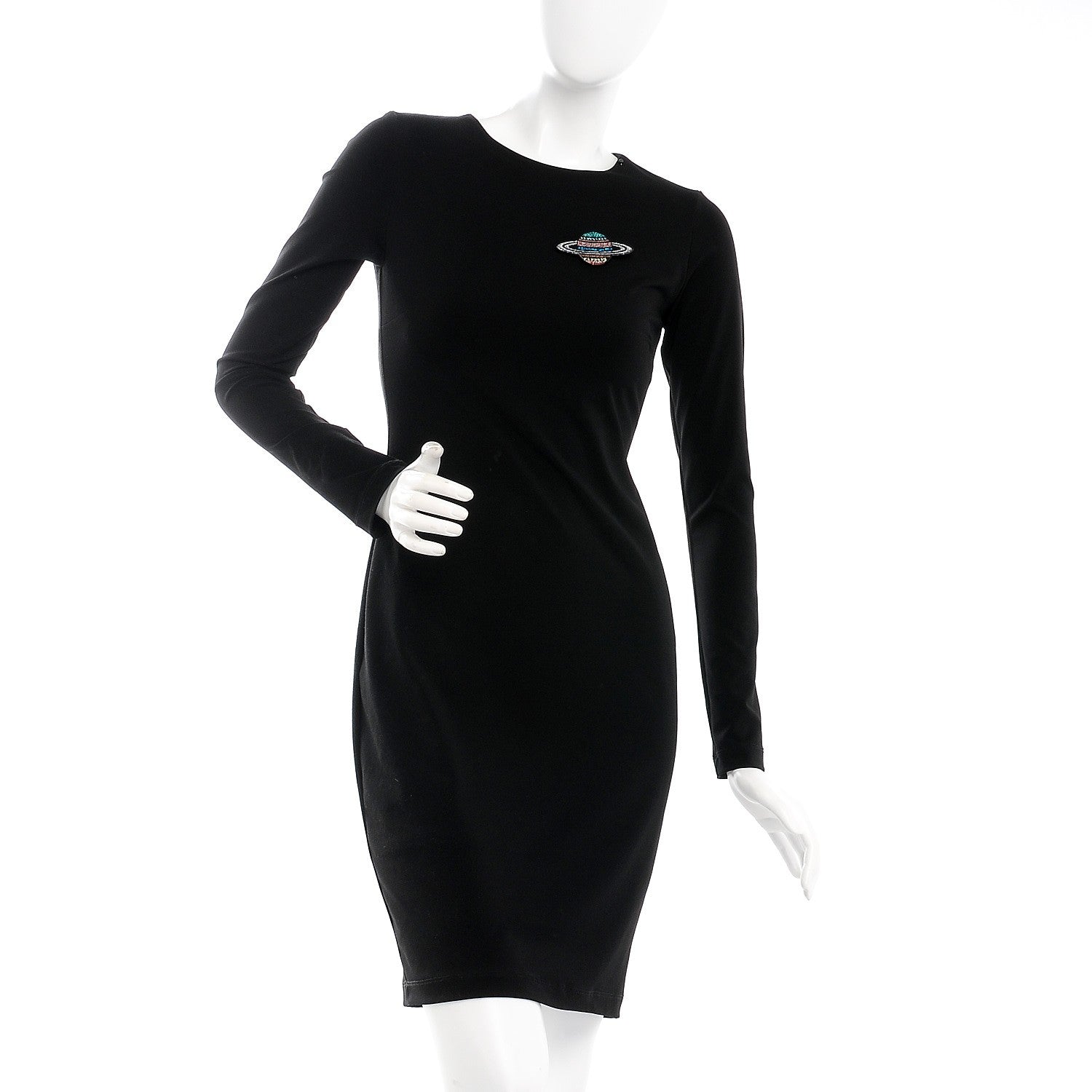 Chanel Glittered Resin Strass Planet Brooch Silver Blue Pink 2 of 4