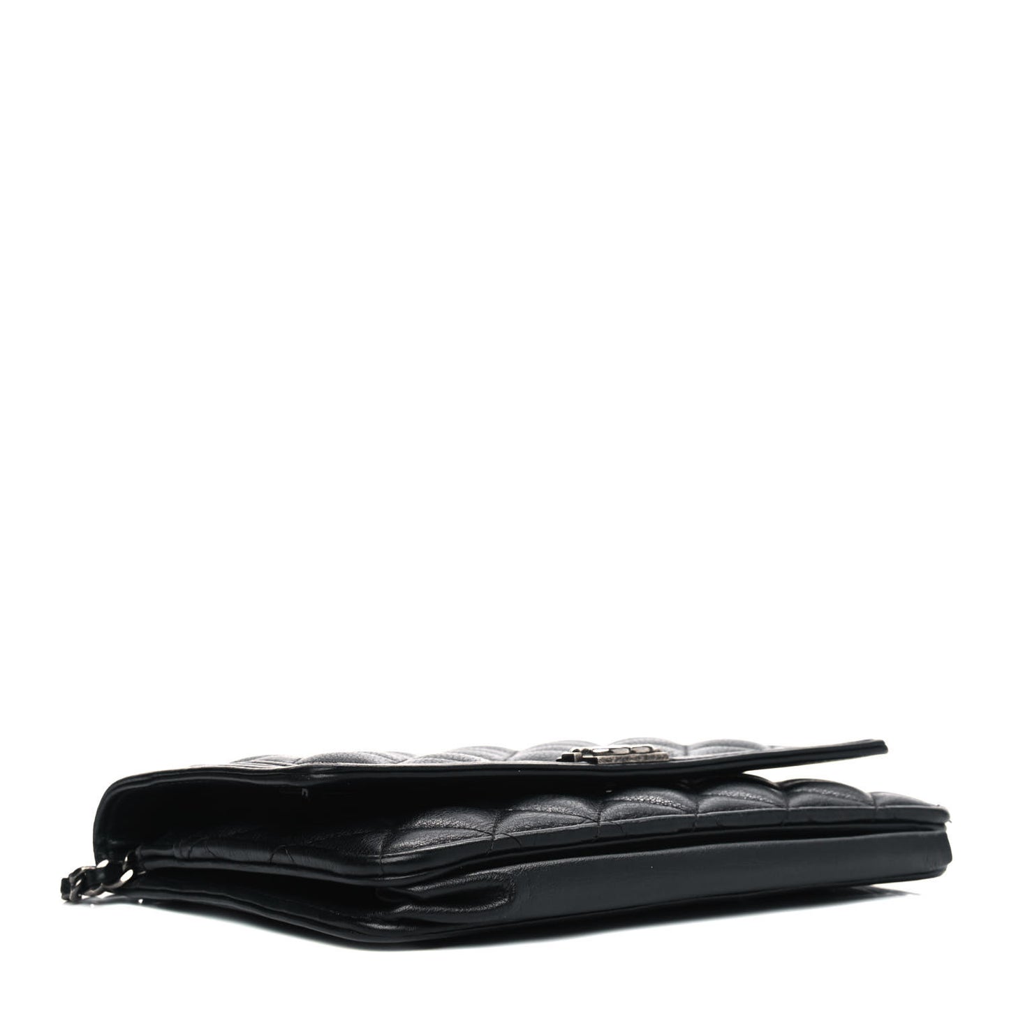 Caviar Quilted Boy Wallet On Chain WOC Black