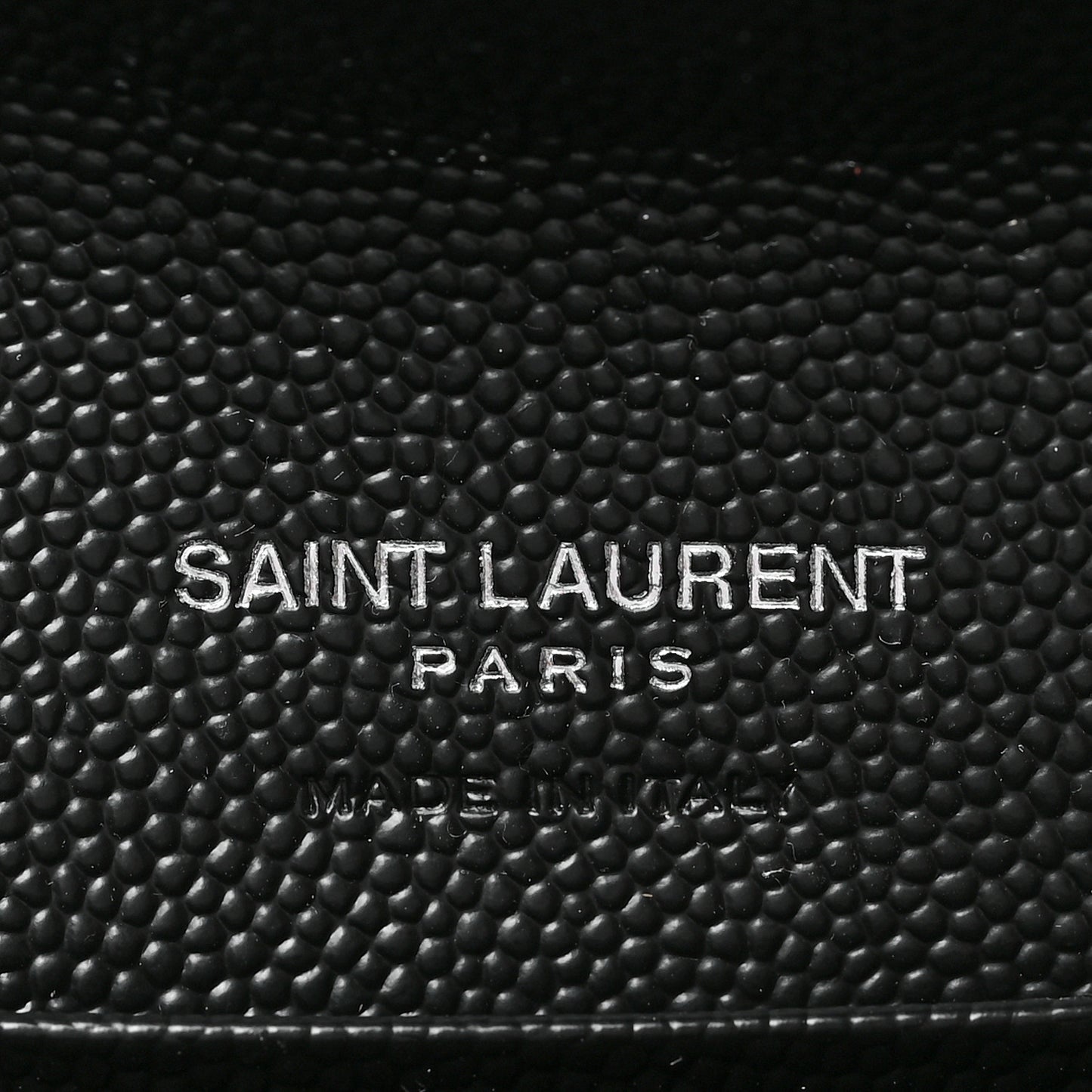 Grain De Poudre Matelasse Chevron Small Monogram Envelope Wallet Black