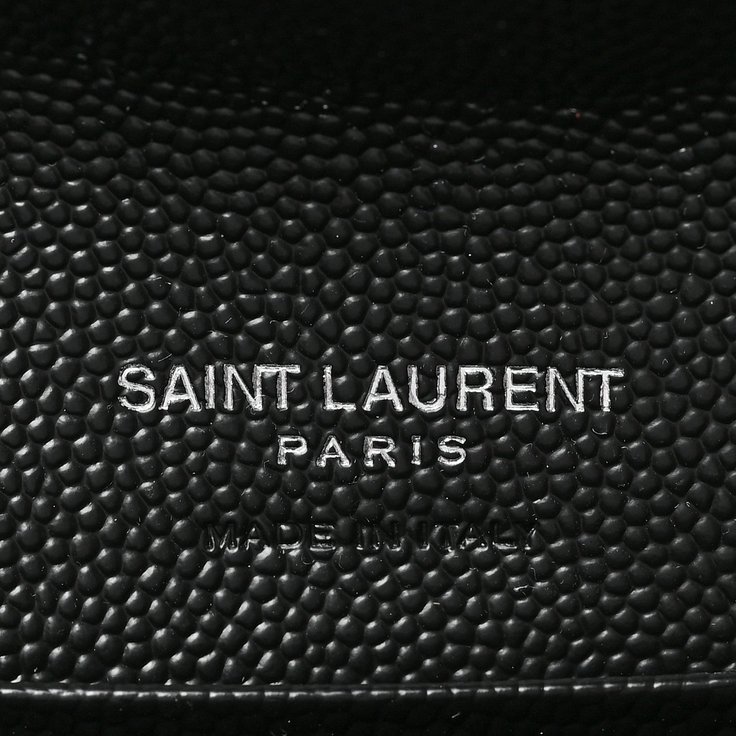Saint Laurent Grain De Poudre Matelasse Chevron Small Monogram Envelope Wallet Black 6 of 6